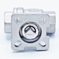Robinet à tournant sphérique, acier inox, en deux parties avec adaptateur pour propulsion 1/2”