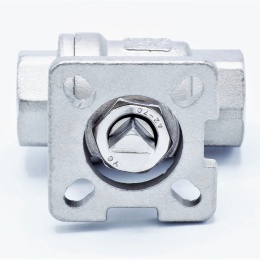 Robinet à tournant sphérique, acier inox, en deux parties avec adaptateur pour propulsion 1/2”