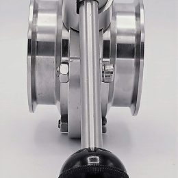 sanitaire inox vanne papillon CLAMP