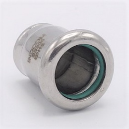 Capuchon d'extrémité, raccords à sertir, acier inoxydable F 15 mm