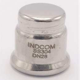 Capuchon d'extrémité, raccords à sertir, acier inoxydable F 28 mm