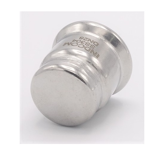 Capuchon d'extrémité, raccords à sertir, acier inoxydable F 28 mm