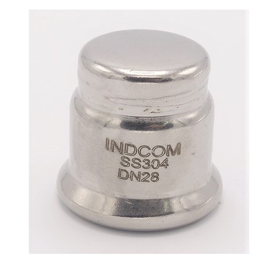 Capuchon d'extrémité, raccords à sertir, acier inoxydable F 28 mm