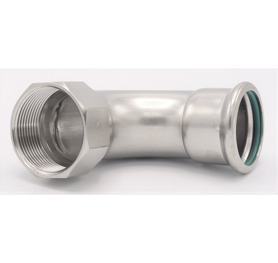 Coude 90°, à pression, F/filetage intérieur 42 mm_1 1/2"