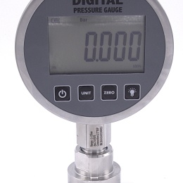 Manomètre inox avec membrane de séparation-CLAMP DIN 32676 (50.5 mm), cadran 100 mm | 0-25 bar