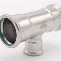Pièce en T, pressage, réduite F/F/F 42_28_42, inox
