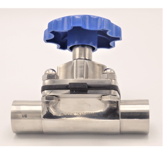 Membránový ventil, navařovací S-S, EPDM DN40(40x2,0mm)