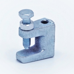 pince à poutre galvanisée avec filetage métrique intérieur de 8 mm