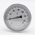Celonerezový bimetalový teploměr s ponorným dříkem 150 mm, do jímky,0-150 ℃