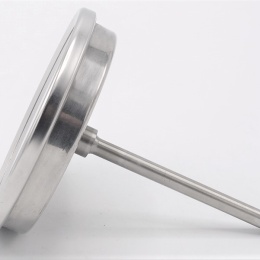 Celonerezový bimetalový teploměr s ponorným dříkem, do jímky | 0-150 ℃, 100 mm