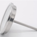 Celonerezový bimetalový teploměr s ponorným dříkem, do jímky 0-200 ℃, 100 mm