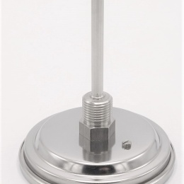 Celonerezový bimetalový teploměr s ponorným dříkem, závitový (1/2”), 0-150 ℃,  100 mm