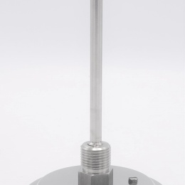 Celonerezový bimetalový teploměr s ponorným dříkem, závitový (1/2”), 0-300℃, 150 mm