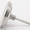 Celonerezový bimetalový teploměr s ponorným dříkem, závitový (1/2”),-30/50 ℃, 100 mm