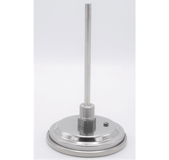 Celonerezový bimetalový teploměr s ponorným dříkem, závitový (1/2”), -30/50℃, 150 mm