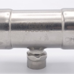 Pièce en T, pressage, F/F(filetage intérieur)/F 54_3/4"_54, acier inoxydable
