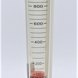 Plováčkový průtokoměr /rotametr/, 0.1~1 m3/hod vnitřní závit BSP 1/2"