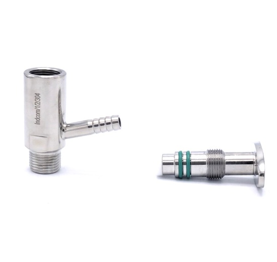 Vanne d'échantillonnage en inox, Clamp type | 1/2"