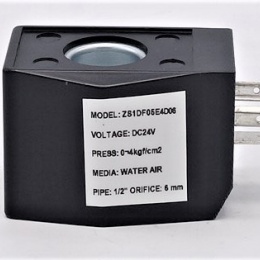 Cívka pro nerezový elektromagnetický ventil 2/2, G 1/2", DC24V, NC, nepřímo řízený