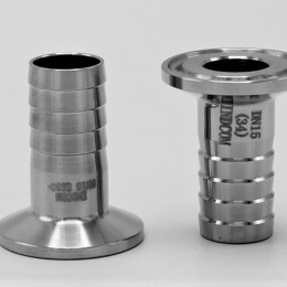 CLAMP adaptateur à tuyau court | DN15, collier CLAMP 34 mm (K34)