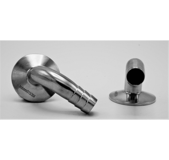 CLAMP adaptateur à tuyau, virole coude à 90°