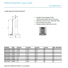 Clamp mandrin de tuyau Connexion CLAMP DIN 32676 industrie laitière industrie des boisson