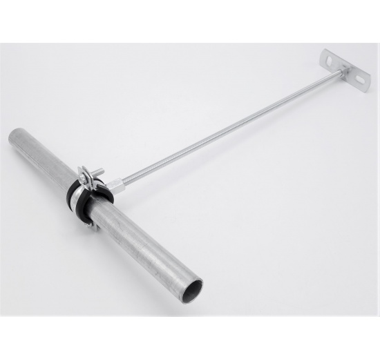 Collier de serrage avec insert en caoutchouc EPDM, double vis, galvanisé, M8 / M10