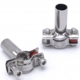 Collier support non isolé acier inox DIN 1.4301_ 19-22 mm