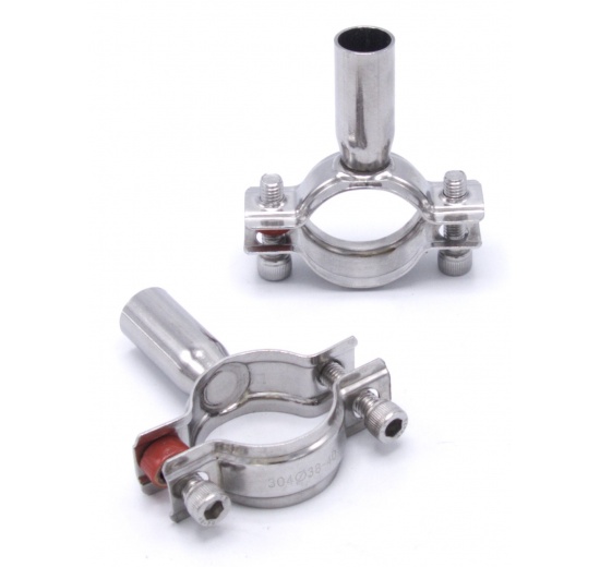 Collier support non isolé acier inox DIN 1.4301_38-40 mm