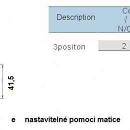 Commutateur à trois positions