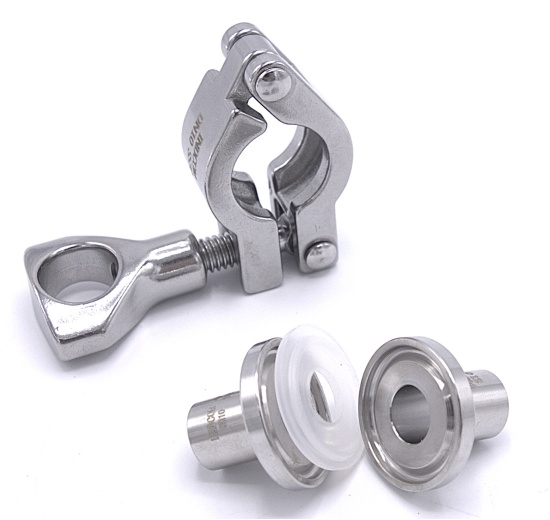 Connexion CLAMP DIN 32676 set, inox DN10-3/8" (K25.4)