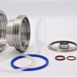 Contre-écrou avec éclairage LED, à souder DN80