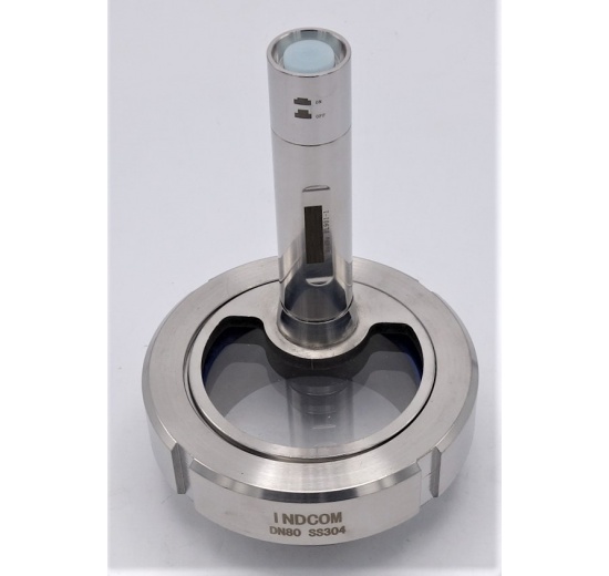 Contre-écrou avec éclairage LED, à souder DN80