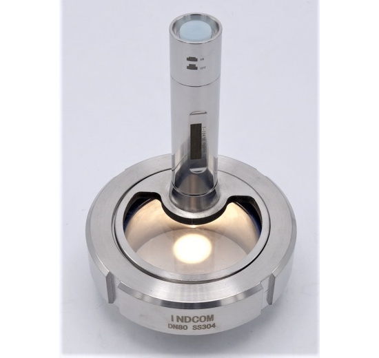 Contre-écrou avec éclairage LED, à souder DN80