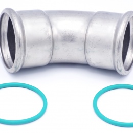 Coude 45°, pressage, F/F