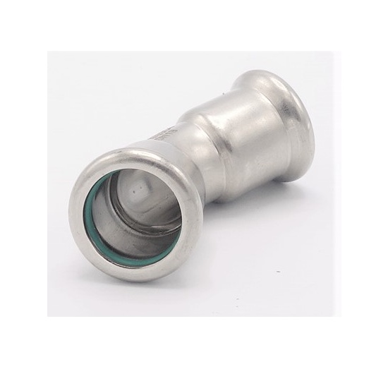 Coude 45°, raccords pressés, F/F 18 mm