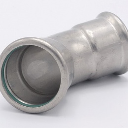 Coude 45°, raccords pressés, F/F 35 mm