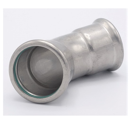 Coude 45°, raccords pressés, F/F 35 mm