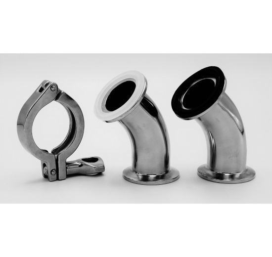 coude 45° tri clamp sanitaire