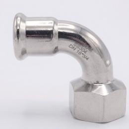 Coude 90°, à pression, F/filetage intérieur 18 mm_3/4"