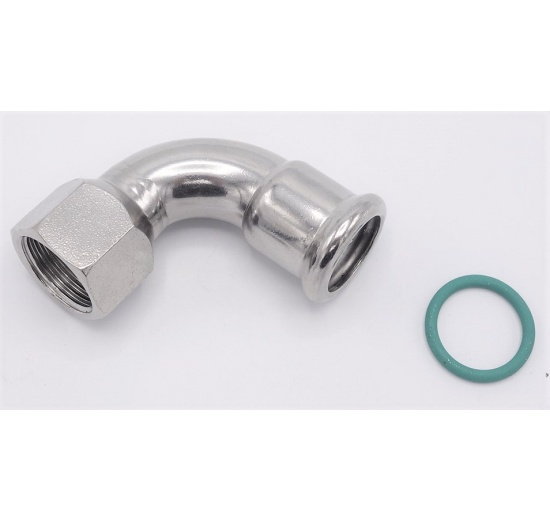 Coude 90°, à pression, F/filetage intérieur 18 mm_3/4"