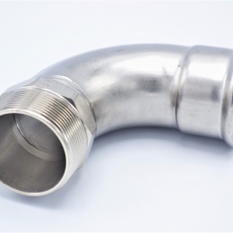 Coude 90°, à sertir, F/filetage extérieur 54 mm_2" acier inoxydable