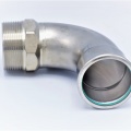 Coude 90°, à sertir, F/filetage extérieur 54 mm_2" inox