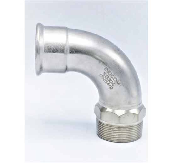 Coude 90°, à sertir, F/filetage extérieur 54 mm_2"