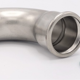 Coude 90°, raccords pressés, F/M | 35 mm