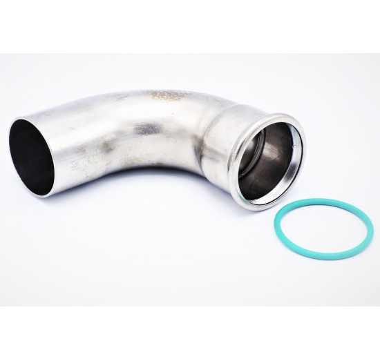 Coude 90°, raccords pressés, F/M