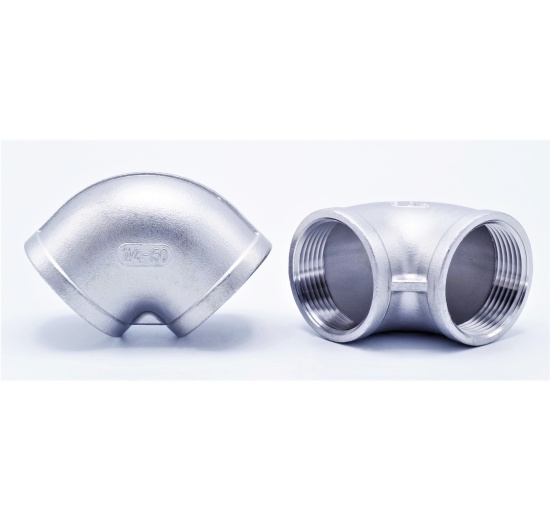 Coude de filetage type 301_ 90°, 5/4", acier inoxydable