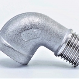 Coudé fileté inox mâle/femelle type 304_ 90° 1/4"