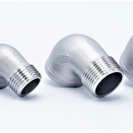 Coudé fileté inox mâle/femelle type 304_ 90°, 6/4"