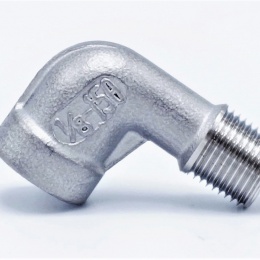 Coudé fileté mâle/femelle type 304_ 90° 1/8" inox